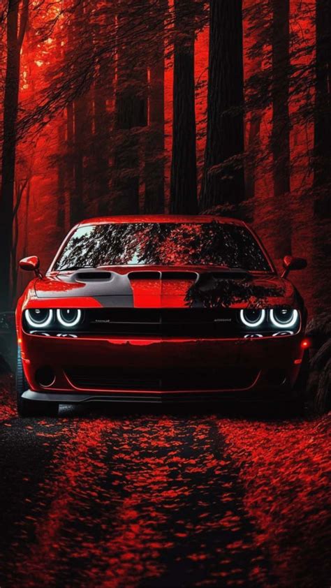 Dodge Challenger Demon Red iPhone Wallpaper HD - iPhone Wallpapers