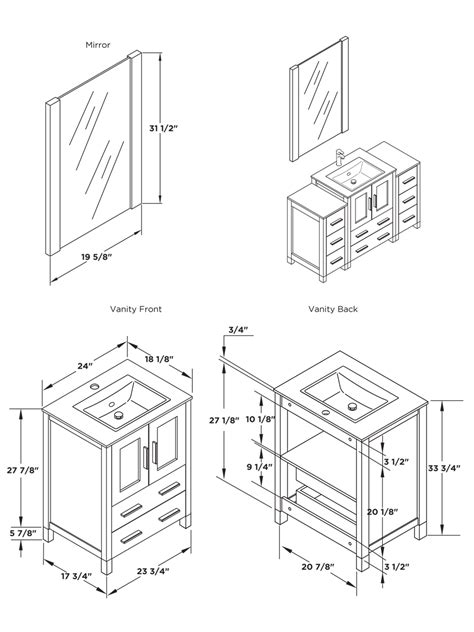 29 New Bathroom Furniture Dimensions eyagci.com