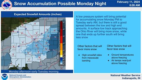 Snow Could Impact Southern and Central Indiana Monday Evening