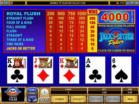 Play and win online: Jacks Or Better Video Poker Strategy