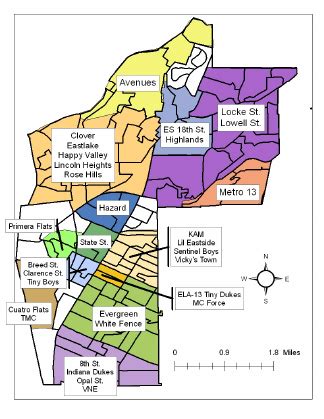 Los Angeles Gang Territory Map - Oakland Zoning Map