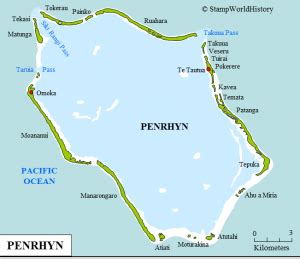 E5/N Penrhyn Atoll COOK del Norte