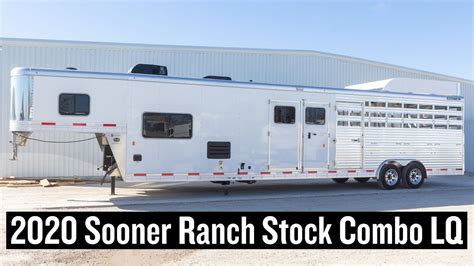 2020 Sooner Ranch Stock Combo Living Quarters Trailer - #3655 - YouTube