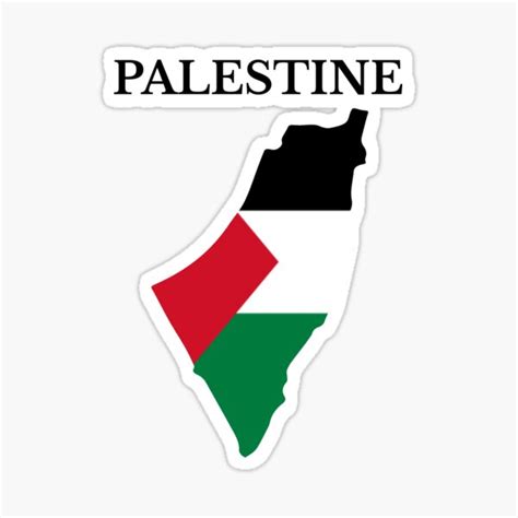 "Palestine Map Flag" Sticker for Sale by marosharaf | Redbubble