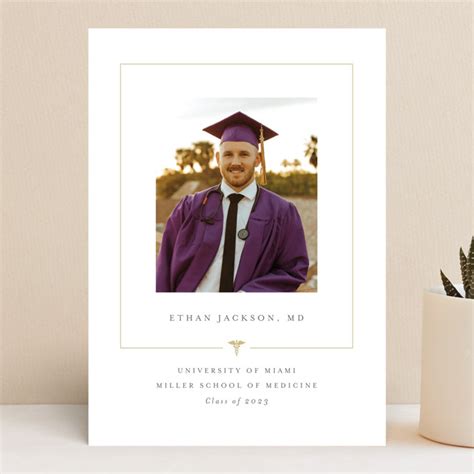 Caduceus Frame Graduation Announcements by Cindy Reynolds | Minted