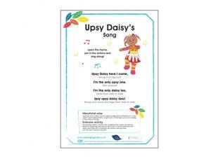 Upsy Daisy's Song | Singing, Songs, Piece of music