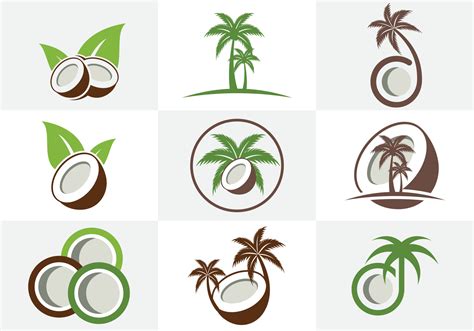 Coconut Oil Logo Vector Art, Icons, and Graphics for Free Download