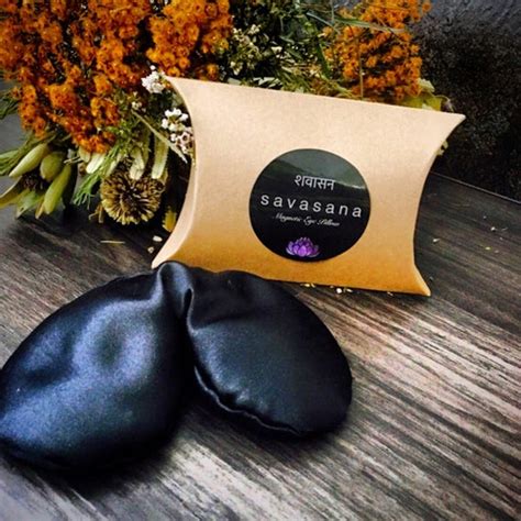 Savasana Eye Pillow Lavender & Gold Magnets by GitanaCrystals