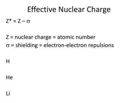 PPT - Effective Nuclear Charge PowerPoint Presentation, free download ...