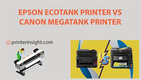 Epson Ecotank Printer Vs Canon Megatank Printer (Comparison)