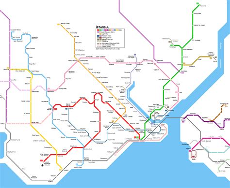 Istanbul Metro And Tram Map - Island Of Hawaii Map