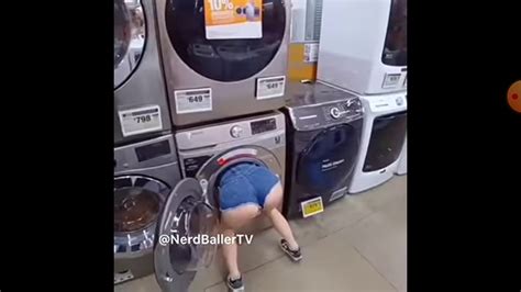 step sister got stuck in laundry machine prank - YouTube