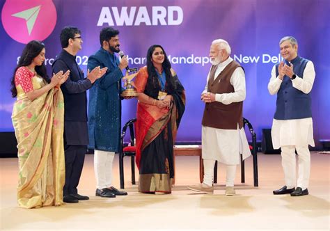 PM Narendra Modi presents National Creators Award