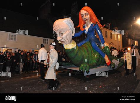 Lewes Bonfire Night Parade and Celebrations Stock Photo - Alamy