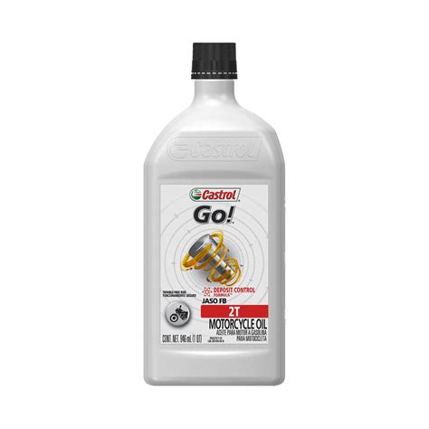 Castrol GO! 2T Conventional Motorcycle Oil, 1 Quart - Walmart.com