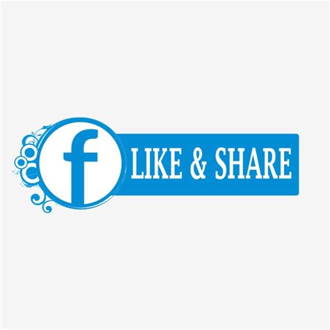 Like Share Button PNG Image, Facebook Like Share Icon Button, Facebook ...