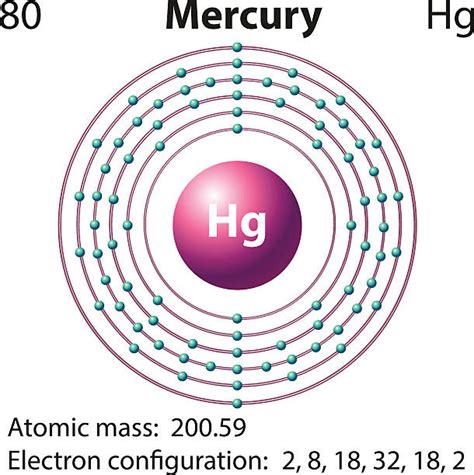 Diagram representation of the element mercury illustration – Dynamic Periodic Table of Elements ...