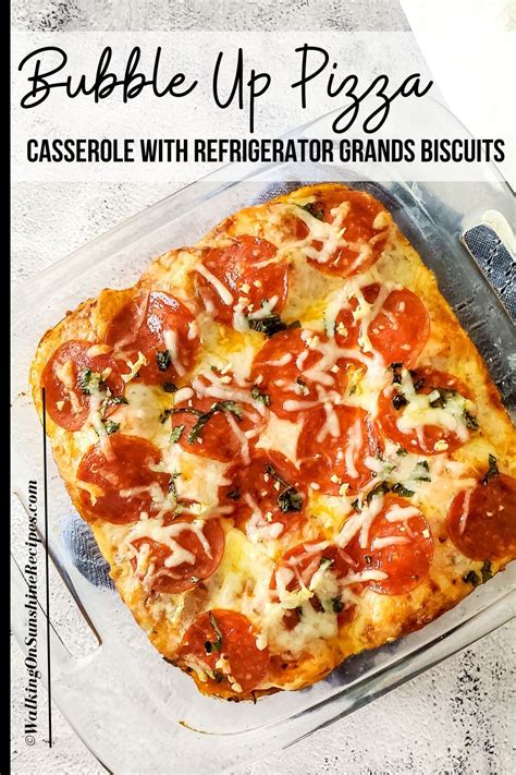 Bubble Pizza with Pillsbury Grands is made with refrigerator biscuits, pizza sauce, mozzarella ...