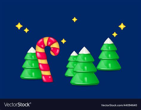 Christmas landscape Royalty Free Vector Image - VectorStock