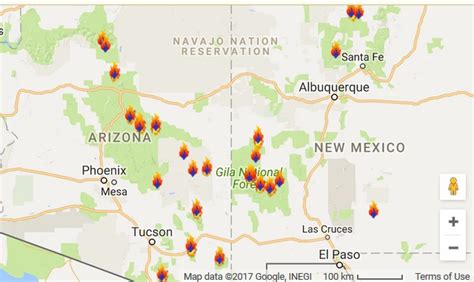 Wildfires In Arizona Map - Draw-e