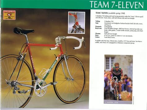 From the 1990 catalog of Eddy Merckx bikes, 7-Eleven team bike ...