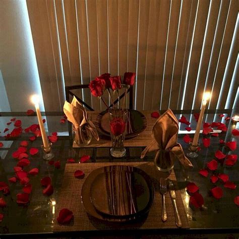 36 Lovely Romantic Table Setting For Two Best Valentine's Day Ideas - HMDCRTN