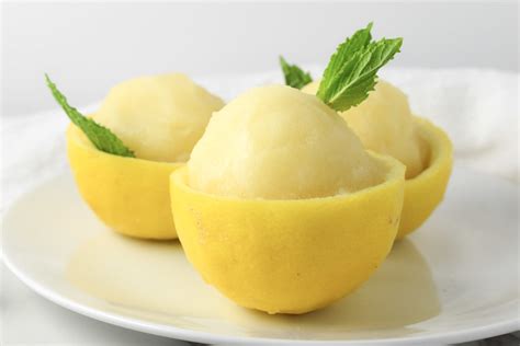 Easy Homemade Lemon Sorbet Recipe 2024 - AtOnce