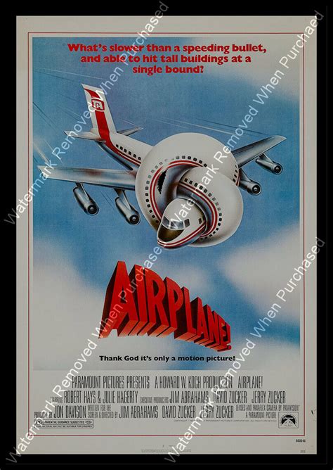 Airplane (1980) Movie Poster Framed A4 Photographic Photo Downloadable ...