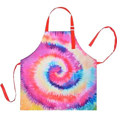 Amazon.com: YOLOPARK Kids Apron with Pocket for Painting Cooking Baking, Lovely Comfortable ...