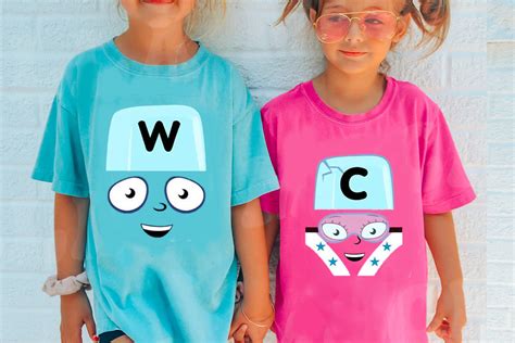 Alphablock Letters Numberblocks Costume Halloween Shirt - Etsy