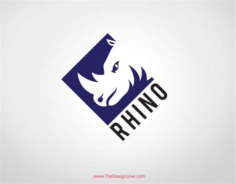 Premium Vector Rhino logo Template