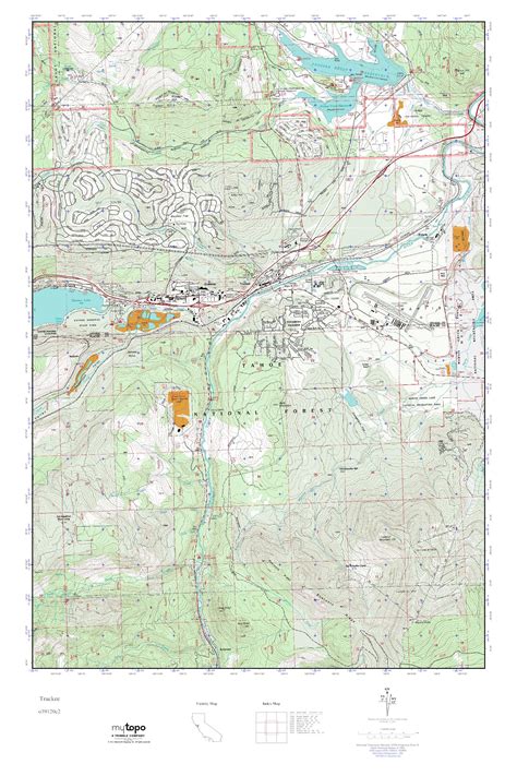 MyTopo Truckee, California USGS Quad Topo Map