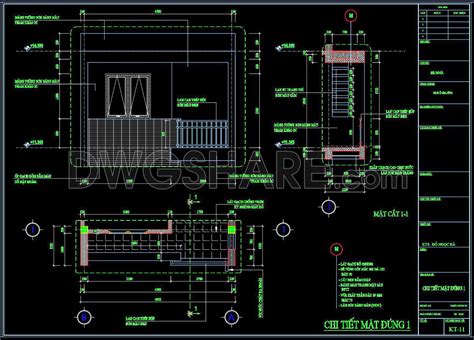 283. Detailed CAD drawings of vertical facades in Modern architecture - Free Cad Blocks ...