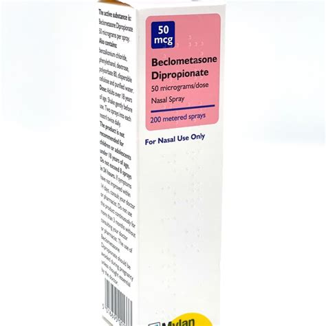 Beclometasone Hayfever & Allergy Relief Nasal Spray - 200 Dose ...