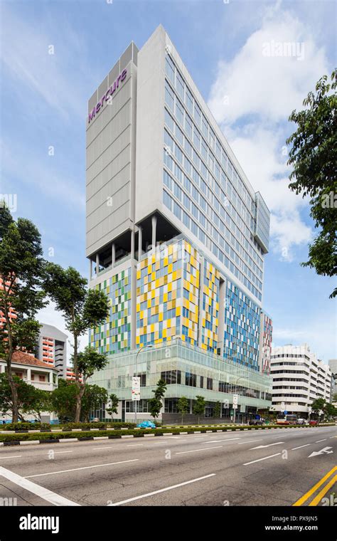 Architecture design of Mercure Singapore Bugis Hotel located along ...