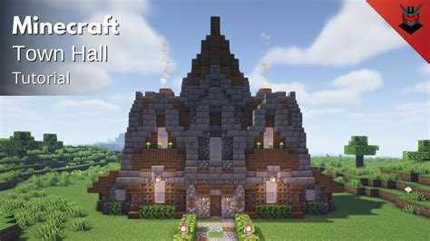 Minecraft Town Hall Medieval