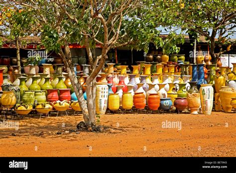 African Pottery Market in Accra, Ghana Stock Photo - Alamy