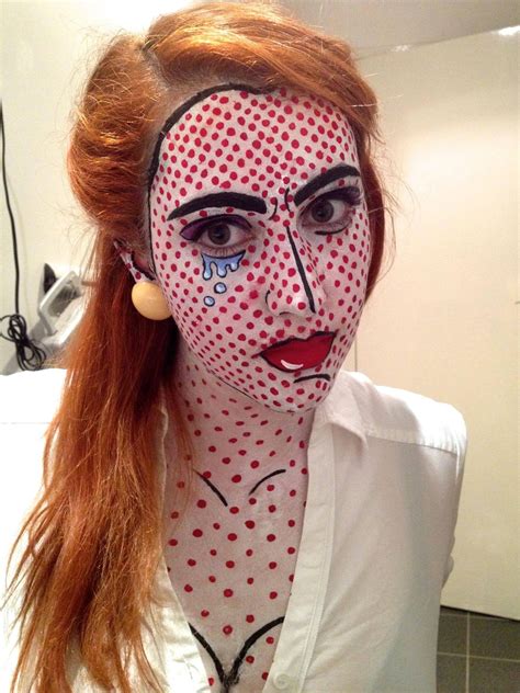 Last years Halloween costume, my try at Roy Lichtenstein Pop Art make ...