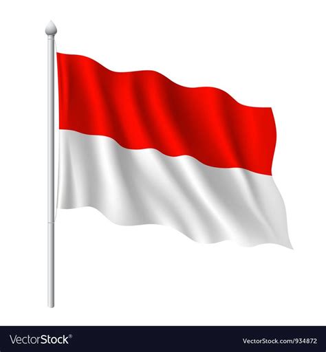 Flag of Indonesia, vector illustration. Download a Free Preview or High ...