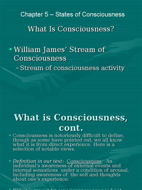 What Is Consciousness? William James' Stream of Consciousness | PDF | Sleep | Circadian Rhythm