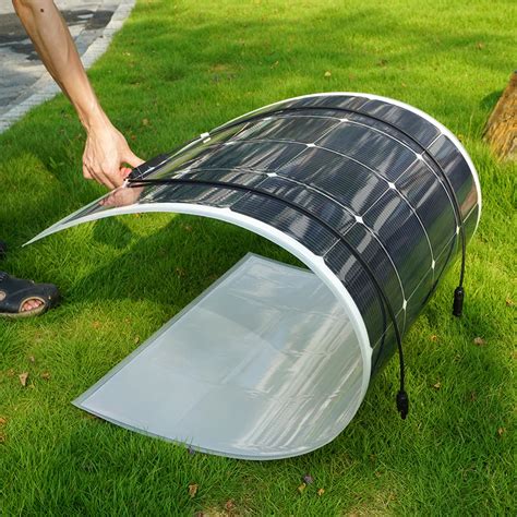 160W 18V Flexible Monocrystalline Solar Panel for 12V Battery RV Boat Car Home Solar Power-in ...