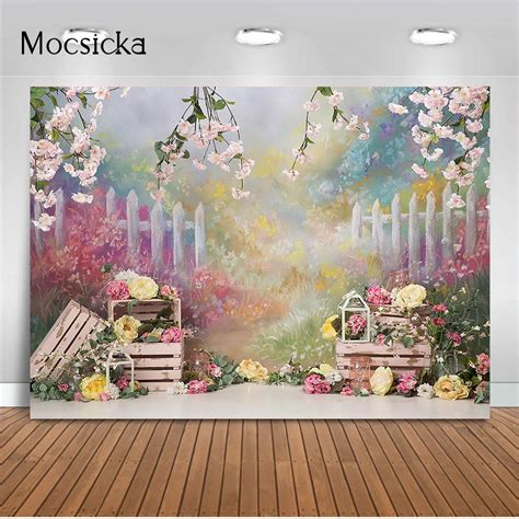 Abstract Flower Backdrop Spring Scenery Newborn Kids Portrait ...