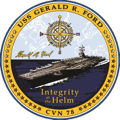 USS Gerald R. Ford CVN-78 Crest Decal