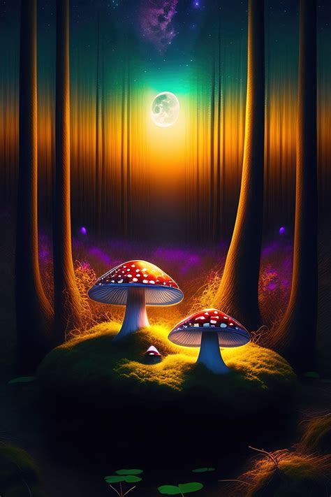 Download Ai Generated, Mushrooms, Wallpaper. Royalty-Free Stock Illustration Image - Pixabay