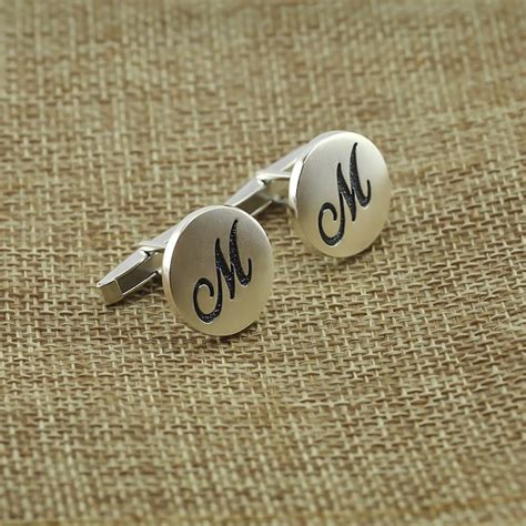 Initial Cufflink Personalized Cufflinks Groom Cufflinks - Etsy