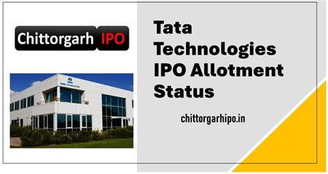 Tata Technologies IPO Allotment Status Check Online