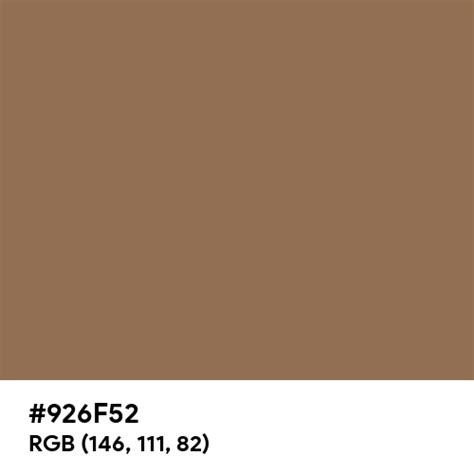 Forest Brown color hex code is #926F52