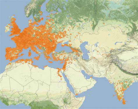 Where Roman coins have been found in Europe - Vivid Maps