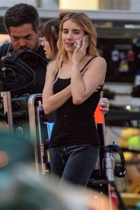 Emma Roberts - "Holidate" Set in Atlanta 05/16/2019 • CelebMafia