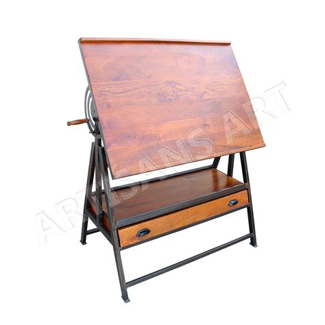 Modern Professional Industrial Adjustable Drafting Table,Rustic ...